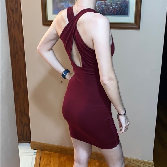 Dresses & Skirts - Maroon Reversible Body-con dress